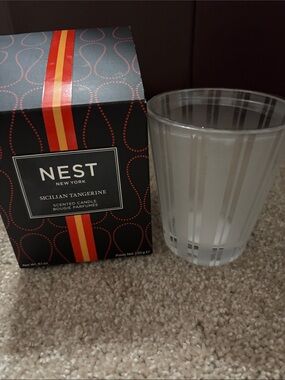 EMPTY glass Nest Fragrances candle jar